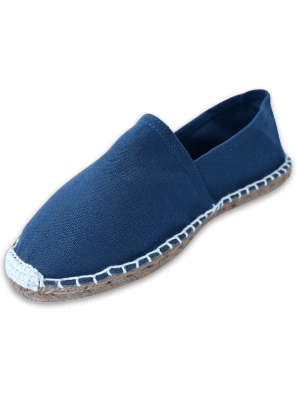 Blue Canvas Espadrille Ladies Sandals