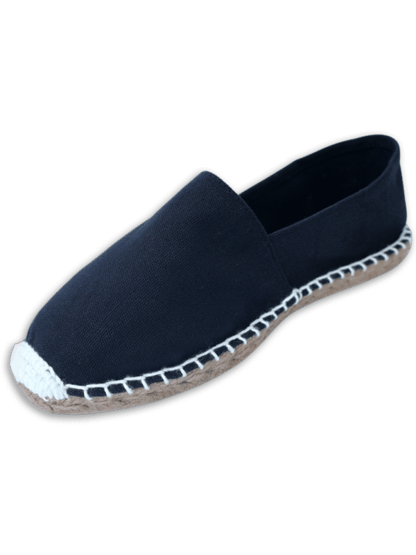 Black Canvas Espadrille Men's Sandals