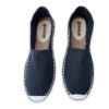 Black Canvas Espadrille Men's Sandals