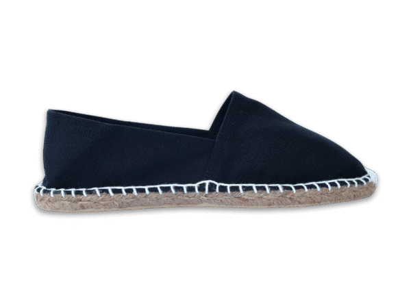 Black Canvas Espadrille Men's Sandals