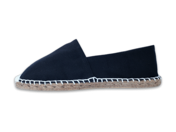 Black Canvas Espadrille Men's Sandals