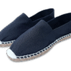 Black Canvas Espadrille Men's Sandals