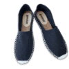 Black Canvas Espadrille Men's Sandals