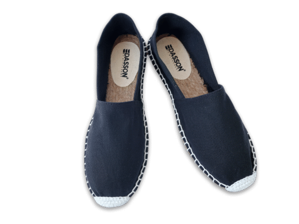 Black Canvas Espadrille Men's Sandals