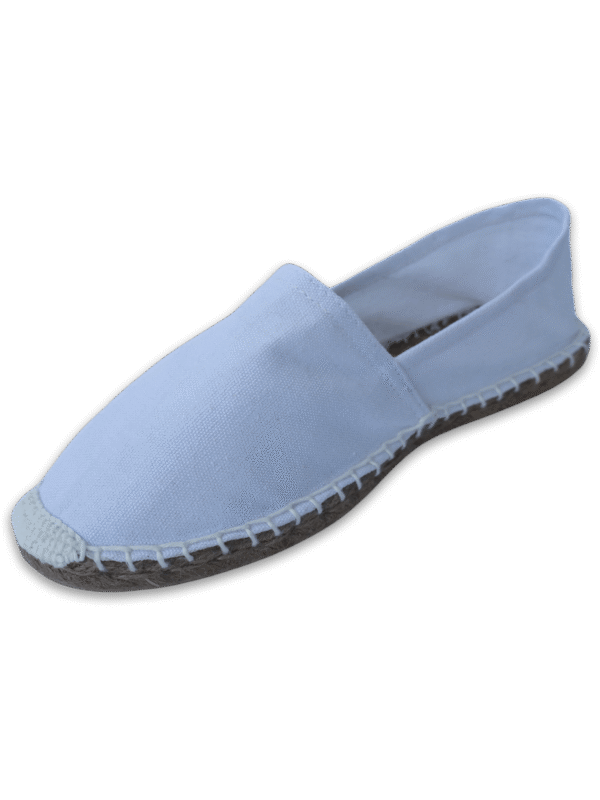 White Canvas Espadrille Men's Sandals