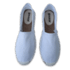 White Canvas Espadrille Men's Sandals