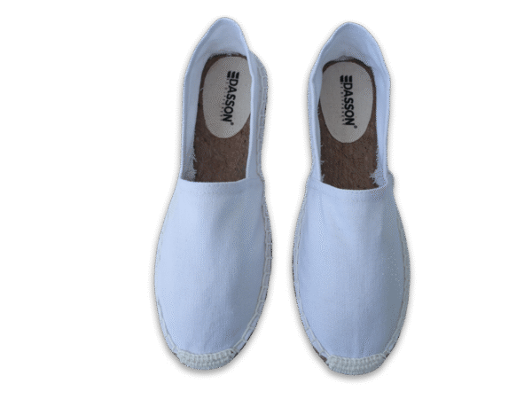White Canvas Espadrille Men's Sandals