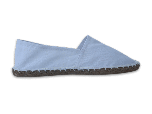 White Canvas Espadrille Men's Sandals