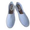 White Canvas Espadrille Men's Sandals