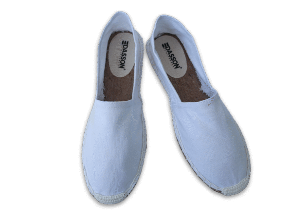 White Canvas Espadrille Men's Sandals