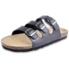 Black Trio Cork Sandals