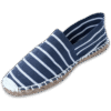 Navy Stripe Canvas Espadrille Ladies Sandals