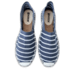 Navy Stripe Canvas Espadrille Ladies Sandals