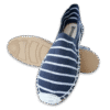 Navy Stripe Canvas Espadrille Ladies Sandals
