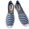 Navy Stripe Canvas Espadrille Ladies Sandals