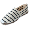 Beige Stripe Canvas Espadrille Ladies Sandals