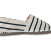 Beige Stripe Canvas Espadrille Ladies Sandals