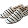 Beige Stripe Canvas Espadrille Ladies Sandals