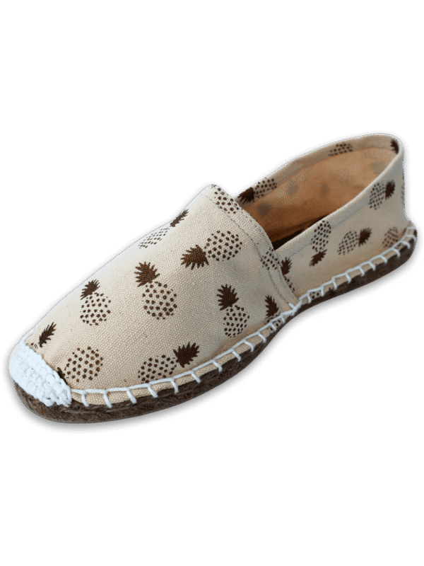 Pineapple Day Canvas Espadrille Ladies Sandals