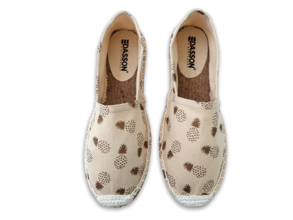 Pineapple Day Canvas Espadrille Ladies Sandals