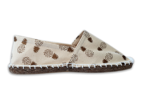 Pineapple Day Canvas Espadrille Ladies Sandals