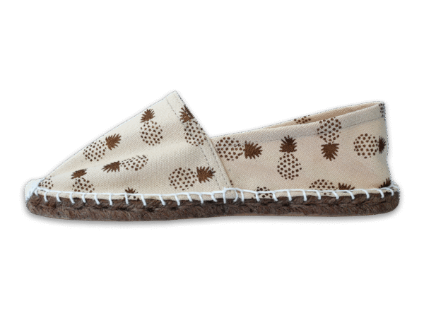 Pineapple Day Canvas Espadrille Ladies Sandals