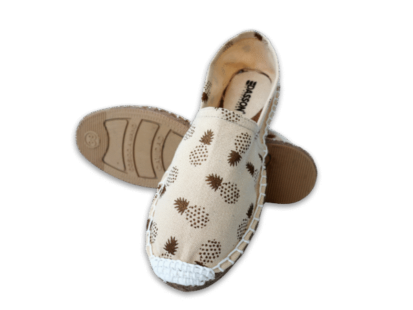 Pineapple Day Canvas Espadrille Ladies Sandals