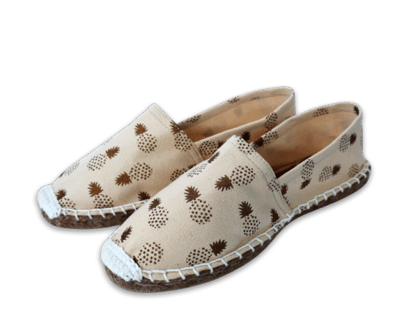 Pineapple Day Canvas Espadrille Ladies Sandals