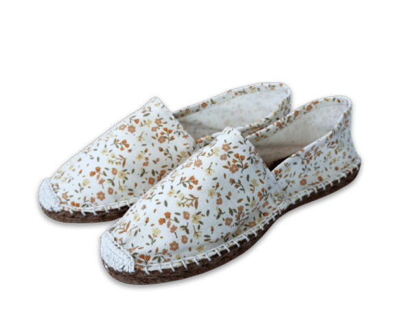Summer Blossom Canvas Espadrille Ladies Sandals