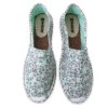 Mint Blossom Canvas Espadrille Ladies Sandals