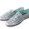 Mint Blossom Canvas Espadrille Ladies Sandals