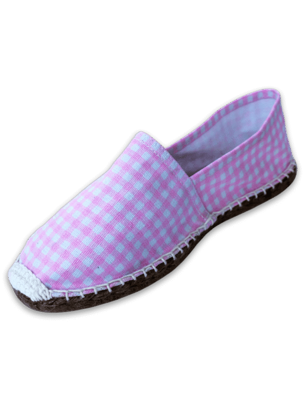 Pink Picnic Canvas Espadrille Ladies Sandals