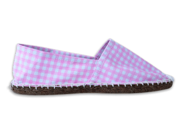 Pink Picnic Canvas Espadrille Ladies Sandals