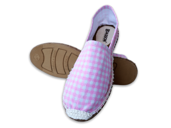 Pink Picnic Canvas Espadrille Ladies Sandals