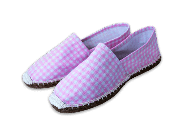 Pink Picnic Canvas Espadrille Ladies Sandals