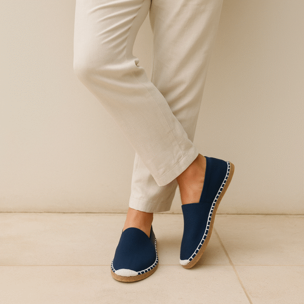 Blue Canvas Espadrille Men's Sandals