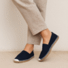 Black Canvas Espadrille Men's Sandals