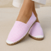 Pink Picnic Canvas Espadrille Ladies Sandals